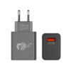 Adaptateur Chargeur secteur USB 18W charge rapide jusqu’à 3A, Noir. Ne chauffe surtout pas